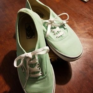 Seafoam green vans